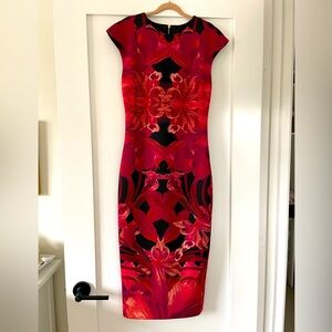 Ted Baker body-con floral dress